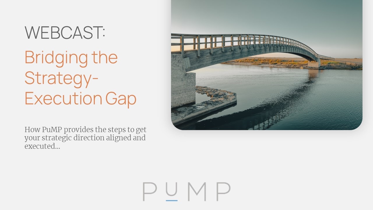 Webcast: Bridging The Strategy-Execution Gap